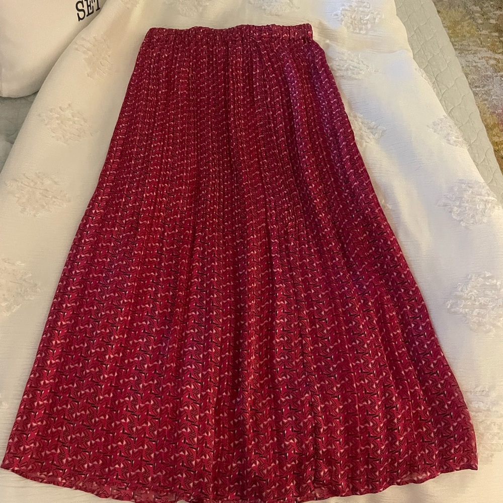 Elegant Red Women's Skirt